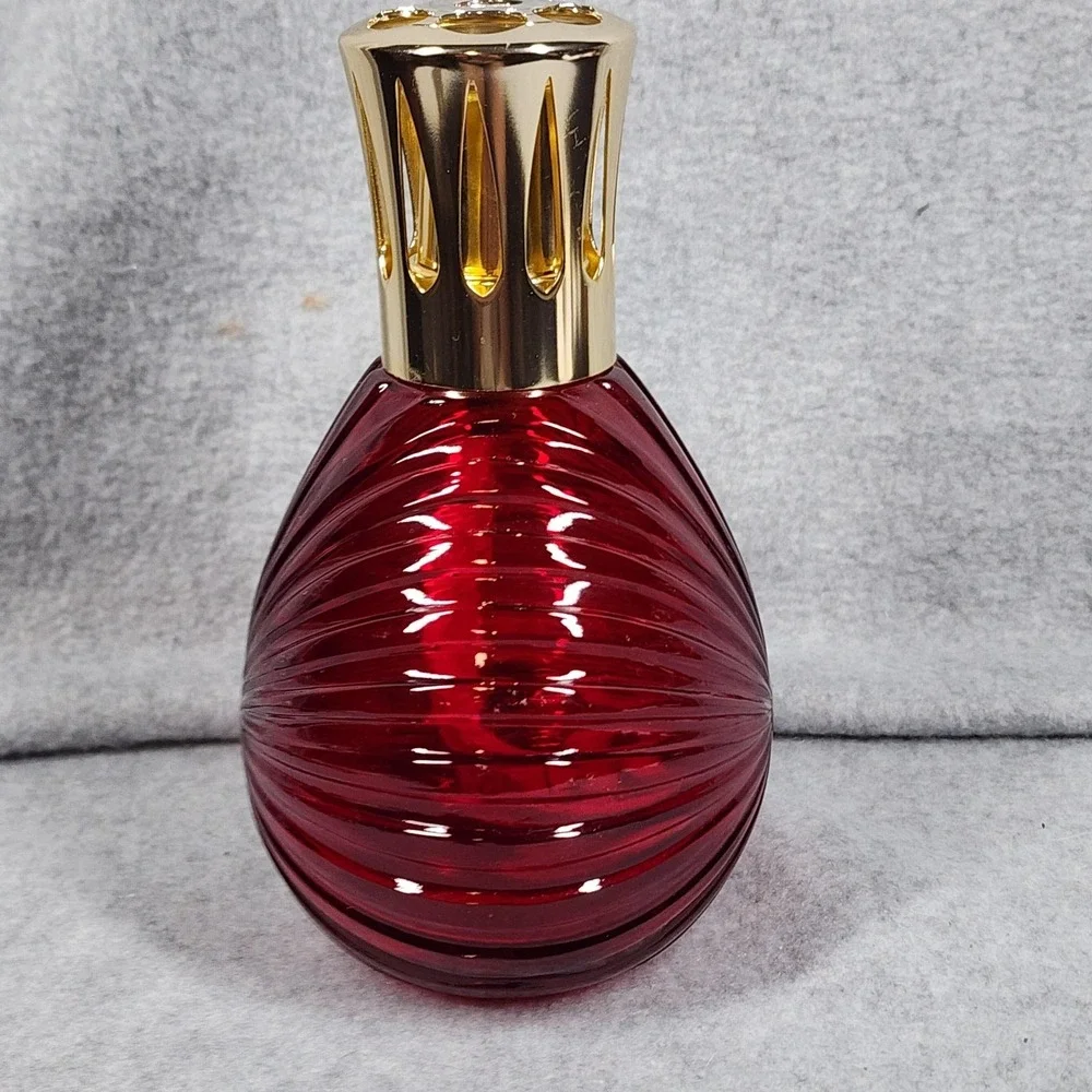 Vintage Lampe Berger Caroline Red Fragrance Lamp Catalytic Diffuser France